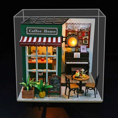 Cafe tráthnóna dollhouse seomra gleoite seomra gleoite